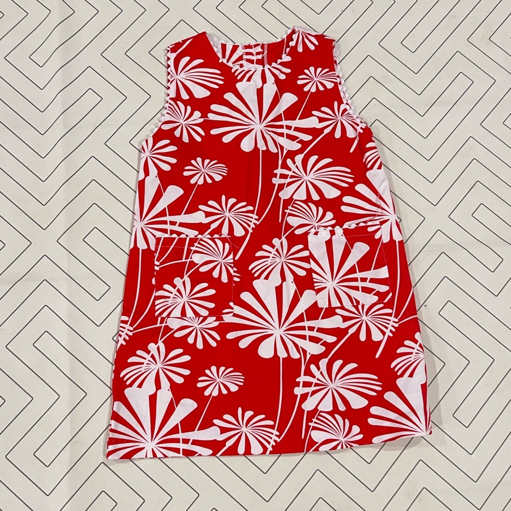 Kayce Hughes Red and White Dress